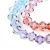 Gradient Color Baking Painted Glass Bead Strands DGLA-A039-T2mm-A015-3