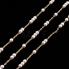 Natural Pearl Beaded Chains CHC-M025-66G-1