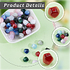 80Pcs Resin Imitation Cat Eye Beads RESI-PA0001-50-7