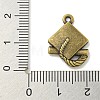 Tibetan Style Alloy Pendant Cabochon Settings TIBE-I026-6010AB-3