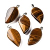 Natural Tiger Eye Pendants GG-CBACB71-05P-09-1