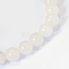 Natural White Jade Round Bead Strands X-G-E334-8mm-13-2