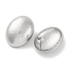 304 Stainless Steel Oval Stud Earrings EJEW-D281-16S-2