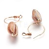 Brass Hoop Earrings EJEW-I219-A02-3