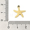 304 Stainless Steel Charms STAS-U023-19G-3