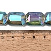 Electroplated Glass Beads EGLA-H002-A-14-4