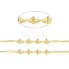 Handmade Brass Flower Link & Paperclip Chains CHC-E023-05G-2