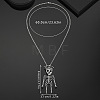 Vintage Alloy Halloween Skeleton Pendant Necklaces WG70F82-02-2