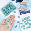 80Pcs Dyed Synthetic Turquoise Pendants FIND-SC0003-90-3