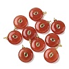 Dyed Natural White Jade Pendants G-H328-05G-A08-1