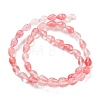 Cherry Quartz Glass Beads Strands G-B106-A01-01-3
