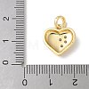 Brass Micro Pave Cubic Zirconia Pendants KK-P290-44A-G-3