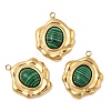 Synthetic Malachite Pendants STAS-P380-15G-03-1