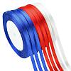 8Rolls 3 Colors Single Face Satin Ribbon OCOR-FS0001-08-1
