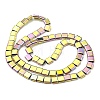 Electroplated Non-magnetic Synthetic Hematite Beads Strands G-C106-A02-07-2