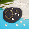 10Pcs 5 Styles Golden Plated Brass Enamel Pendants KK-TA0008-60-7