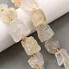 Raw Rough Natural Quartz Crystal Beads Strands G-Z087-B02-1