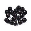 Undyed Natural Ebony Wood Beads WOOD-Q046-03A-01-1