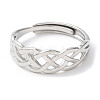 Non-Tarnish 304 Stainless Steel Hollow Sailor's Knot Adjustable Rings RJEW-D006-21P-2