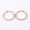 Ring 304 Stainless Steel Hoop Earrings X-EJEW-P040-52RG-2