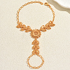 Vintage Brass Wheat Link Ring Bracelets AM3628-5