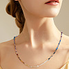 Vintage Round Glass Seed Beaded Necklaces for Women KY5585-1-2