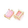 Brass Pave Cubic Zirconia Charms CU-K002-40G-M-3