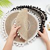 Olycraft 4Pcs 4 Style Handmade Braided Jute Placemat DJEW-OC0001-27-3