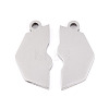 304 Stainless Steel Enamel Split Pendants STAS-T074-01P-3