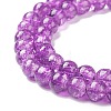 Crackle Glass Beads Strands CCG-Q001-6mm-M-5