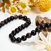 Olycraft 2 Strands Natural Silver Obsidian Beads Strands G-OC0002-61B-4