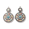 Bohemia Tibetan Style Alloy & Enamel & Acrylic & Rhinestone Pendants LS-FIND-T074-01AS-1