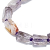 Natural Purple Lodolite Quartz Beads Strands G-O170-116-1-3