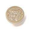 Golden Tone Wax Seal Brass Stamp Head DIY-B079-02G-04-1