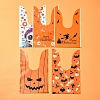 50Pcs 5 Styles Rabbit Shaped Halloween Candy Plastic Bags ABAG-FS0001-08B-7