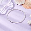 Rond Shell Pearl Beaded Stretch Bracelets for Women BJEW-JB11038-2