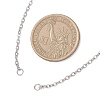2MM 304 Stainless Steel Cable Chain Necklace Making AJEW-JB01465-03-2