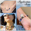 160Pcs 8 Styles Handmade Millefiori & Evil Eye Lampwork Beads LAMP-PA0001-73-5