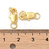 Brass Lobster Claw Clasps X-KK-P249-05B-G-3