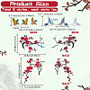 6Pcs 6 Styles Non-woven Fabrics Clothing Iron On Patches DIY-PH0036-50-2