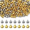 300Pcs 2 Colors Iron Bell Charms IFIN-YW0003-70-1