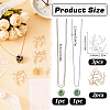 2Pcs 2 Colors 1.2MM 304 Stainless Steel Round Snake Chain Necklaces NJEW-WR0001-11-2