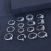 Alloy and Crystal Rhinestone Cuff Rings & Finger Rings FS-WG2C342-01-3