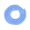 Opaque Solid Color Imitation Jade Glass Beads Strands EGLA-A044-P1mm-D17-2