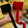 Yilisi 25 Yards 2 Colors Christmas Single Face Velvet Ribbon OCOR-YS0001-10-13