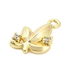 Brass Micro Pave Cubic Zirconia Charms ZIRC-F143-01G-2