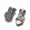 Stainless Steel Clip-on Earring Findings KK-F785-03P-2
