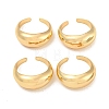 4Pcs Alloy Open Cuff Rings Kit for Women RJEW-K260-05G-2