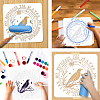 PET Hollow Out Drawing Painting Stencils DIY-WH0402-034-3