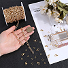 DIY Aluminium Curb Chains Bracelet Necklace Making Kit DIY-SP0001-13A-G-3